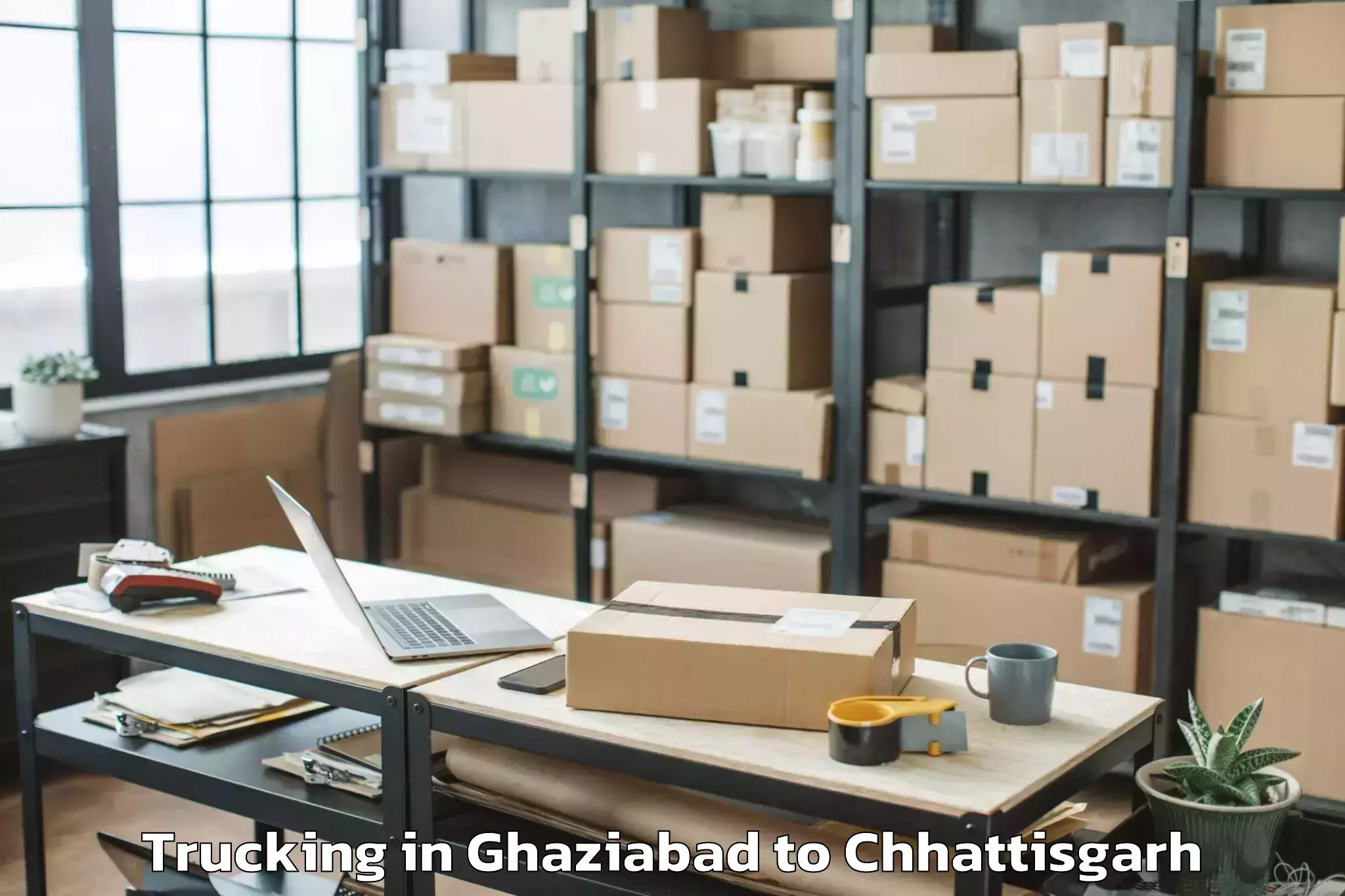 Book Ghaziabad to Takhatpur Trucking